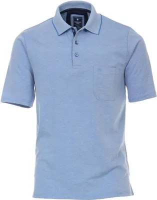 Produktbild von REDMOND Casual Herren Polo-Shirt Kurzarm Regular-Fit Jersey Blau 3XL