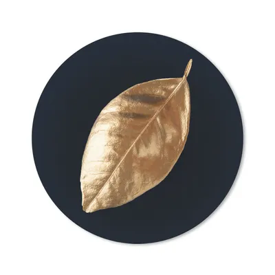 Produktbild von MuchoWow® Mauspad Mousepad Blätter - Schwarz und Gold - Luxus - Natur - Pflanzen 30x30 cm - Mousepads - Maus Mat - Pad - Mausunterlage - Tischunterlage - Schreibtischmatten