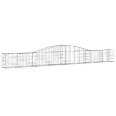 Immagine prodotto di vidaXL Gabbione ad arco alto 400x30x40/60 cm Ferro zincato