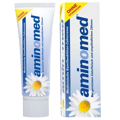 Image de Dentifrice AMIN O MED Fluorure Camomille, 75 ml