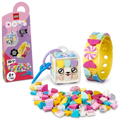 Immagine prodotto di LEGO 41944 DOTS Candy Kitty Bracciale e borsa con gatto