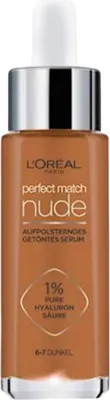 Produktbild von L’Oréal Paris Perfect Match Aufpolsterndes Getöntes Serum 6-7 Dunkel 30 ml, Tropfflasche, Serum, 6-7, Dunkel - Sehr Dunkel, Dunkle Haut, Tief, Universalhülle