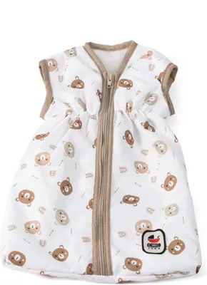 Produktbild von Puppen-Schlafsack, Beige Bärchen