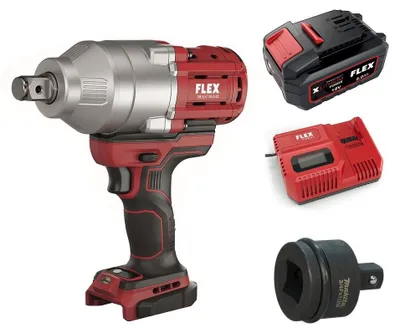 Produktbild von Flex Akku-Schlagschrauber IW 3/4' 18.0-EC C + Akku + Schnelladegerät + Adapter