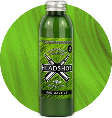 Produktbild von Headshot Haartönung vegane Haarfarbe Radioactive UV Activ (150 ml)