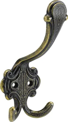 Produktbild von Hettich Garderobenhaken 5,8 x 14,5 x 7,0 cm antik gold