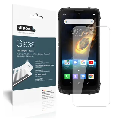 Produktbild von 2x Schutzfolie für Blackview BV6900 - Anti-Shock 9H Folie dipos Glass Kunststoffglas