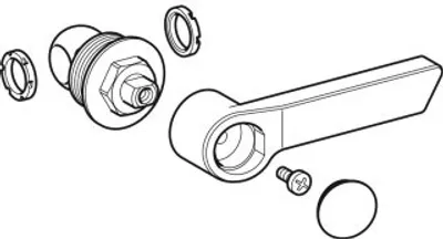 Produktbild von Geberit 242551002 Set Oberteil mit Betätigungshebel