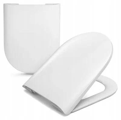 Produktbild von WC-Sitz für Cersanit City Oval K98-0146, Duroplast Weiß, Soft-Close, abnehmbar, antibakteriell, 44 x 36,5 cm