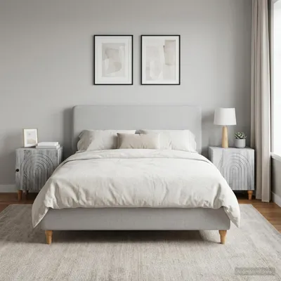 Zdjęcie produktu dla Maison Exclusive - Komody nocne, 2 sztuki. Szare, imitujące drewno Sonoma, wymiary 43 x 34,5 x 50 cm, materiał: płyta wiórowa