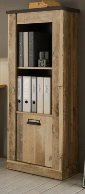Produktbild von Aktenregal "Stove" Büro in Used Wood, Stauraumschrank 51 x 146 cm