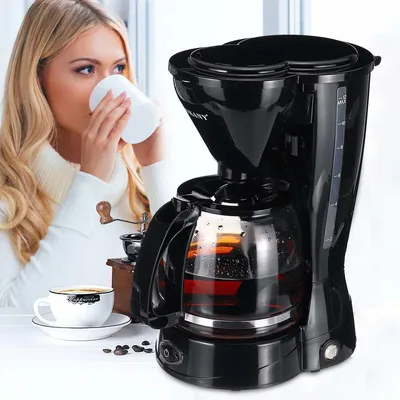 Produktbild von Mini Filterkaffeemaschine 1500ml mit Glaskanne & 12 Tassen Kapazität
