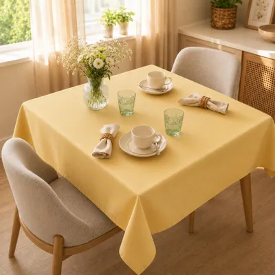 Produktbild von Tischdecke 85 x 85 cm für Küche & Esstisch in Gelb