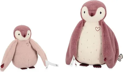 Image de Kaloo - Peluche pingouin rose câlin - Rose - Taille unique