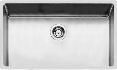 Produktbild von Foster 2157050, Rechteckig, Edelstahl, Edelstahl, 1 Becken, Rechteckig, 710 x 400 mm