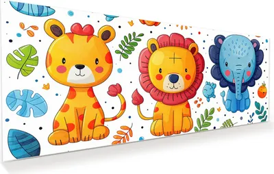 Produktbild von Glasbild 125x50cm in XXL für Wohnzimmer, Schlafzimmer Motiv Tierisches Design