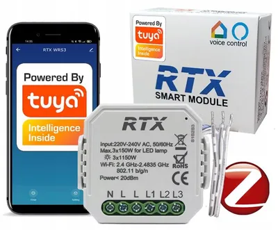Zdjęcie produktu dla Sterownik Przekaźnik Włącznik 3 Obwody TUYA ZigBee