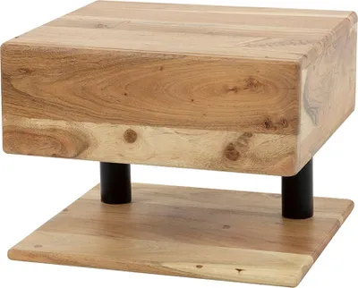 Produktbild von KAWOLA Nachttisch SILVEA hängend Akazie massiv natur 1 Schublade