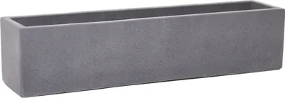 Produktbild von VIVANNO Blumenkasten Beton FLOBO Kasten, Grau matt - 80x18x18 cm