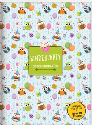 Produktbild von Geschenkpapierbuch. Kinderparty