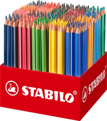 Produktbild von STABILO Dreikant-Buntstift - Trio dick - 300er Pack - 20 verschiedene Farben