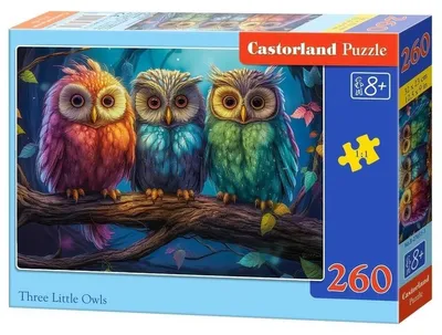 Obrázok produktu pre Puzzle dla dzieci Trzy małe sówki 260 elementów