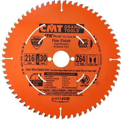 Produktbild von Cmt Kreissäge Itk D=216 F=30 Z=64 Atb 273.216.64M