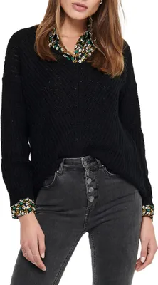 Image de Pull pour femme JDYNEW 15208245 Noir, XL