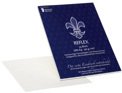 Produktbild von RÖSSLER Korrespondenzpapier 35 Blatt Reflex DIN A4