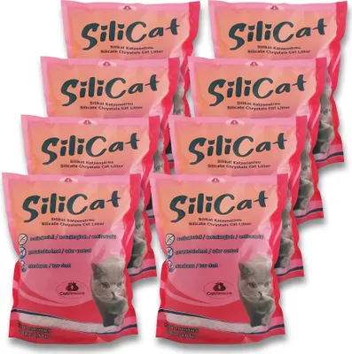 Produktbild von CatAmore Silicat 8 x 3,8 l = 30 Liter Silikat Katzenstreu