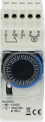 Produktbild von RELTECH Zeitschaltuhr RZSA2, 12 V-, DIN-Schiene, Analog
