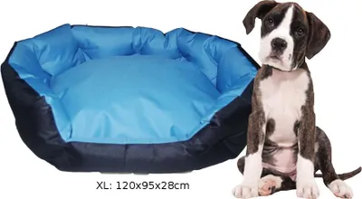 Produktbild von Hundebett TB5008XL blau Hundekorb Hundekissen Hundesofa Tierbett Katzenbett