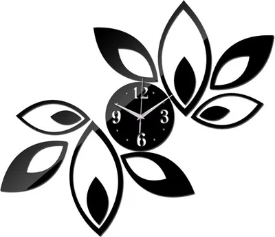 Image de Horloge murale adhésive FE-24074 - Noire KP24074