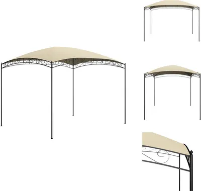 Produktbild von vidaXL Pavillon 3x4x2,65 m Creme 180 g/m² - Pavillons & Partyzelte