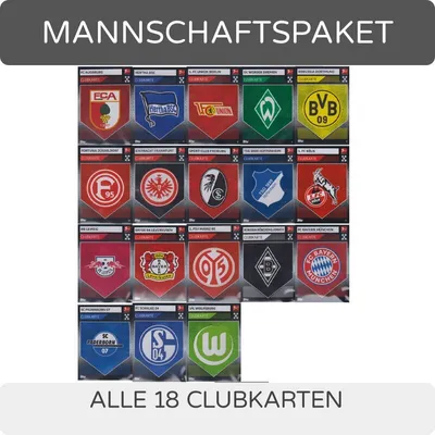 Produktbild von Topps Match Attax - 2019/20 - Alle 18 Club Karten