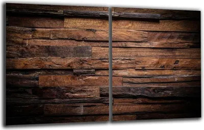 Produktbild von Herdabdeckplatte Abdeckung Glaskeramikkochfeld Abdeckplatte 2-Teilig 80x52 Braun Schutz