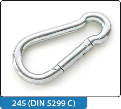 Obrázek produktu pro Karabina DIN5299-C60ZN v pozinkovaném provedení, 6 x 60 mm JD5340-12-152-7903 (balení 100 ks)