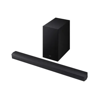 Produktbild von Samsung HW-B460F, 2.1 Kanäle, Dolby 2.0, Adaptiv, Spiel, Standard, Surround Sound Erweiterung, Schwarz, LPCM, Verkabelt & Kabellos