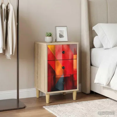 Immagine prodotto di vidaXL Comodino HEESCH, 2 pezzi, rovere Sonoma, 36 x 33 x 60 cm