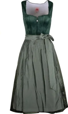 Produktbild von Dirndl Glast 70cm Länge dunkelgrün 36