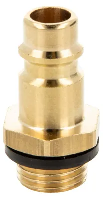 Produktbild von Druckluft Stecktülle NW 7,2 x G 1/4 Zoll Außengewinde, mit Dichtung, Typ 26SF, Messing blank
