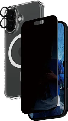 Produktbild von Panzerglass Bundle Iphone 16 Datenschutzfilter    One Size