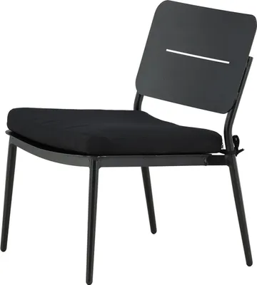 Produktbild von home24 Loungestuhl - Schwarz - Stahl - 55 x 73 x 59 cm