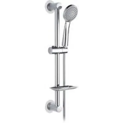 Image de Douche avec pommeau, argentée, orientable, salle de bains