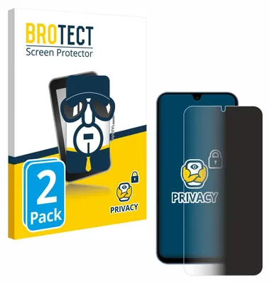 Produktbild von 2x BROTECT Sichtschutzfolie für Samsung Galaxy A15 / 5G Anti-Spy Privacy Sichtschutz Blickschutz Folie Blaulicht-Schutz