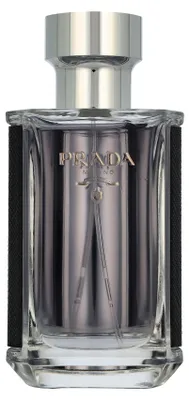 Produktbild von Prada L'Homme, Männer, 50 ml, Nicht nachfüllbare Flasche, Spray, ALCOHOL DENAT., AQUA (WATER), PARFUM (FRAGRANCE), ETHYLHEXYL METHOXYCINNAMATE, LINALOOL, LIMONENE,...
