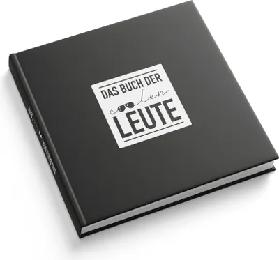 Produktbild von itenga Gästebuch "Das Buch der coolen Leute" Freundebuch 88 Seiten 21x21cm