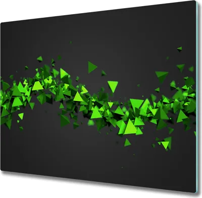 Produktbild von Glas Herdabdeckplatte 60x52 cm Spritzschutz Glasabdeckplatte Schneidebrett Geometrische Welle