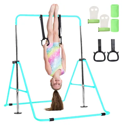 Reckstange für Kinder, verstellbar 90–130 cm, türkis