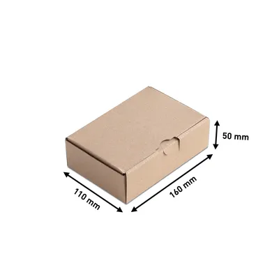 Produktbild von Maxibriefkarton 160x110x50 mm von Händlerbund, braun
